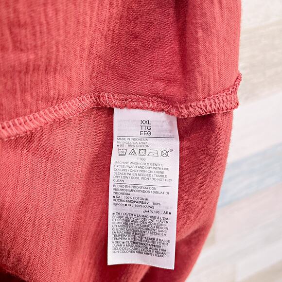 Old Navy Waist-Defined Slub-Knit Mini Dress Fox Orange Womens Plus Size XXL 2X - Picture 6 of 7